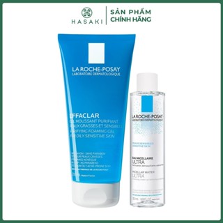 Combo La Roche Posay Gel Rửa Mặt Cho Da Dầu 200ml + Nước Tẩy Trang Da Nhạy Cảm 50ml Hasaki