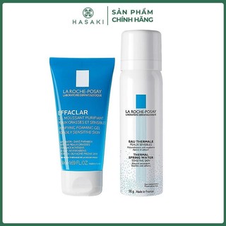Combo La Roche Posay Xịt Khoáng 50g + Sữa Rửa Mặt Cho Da Dầu, Da Nhạy Cảm 50ml