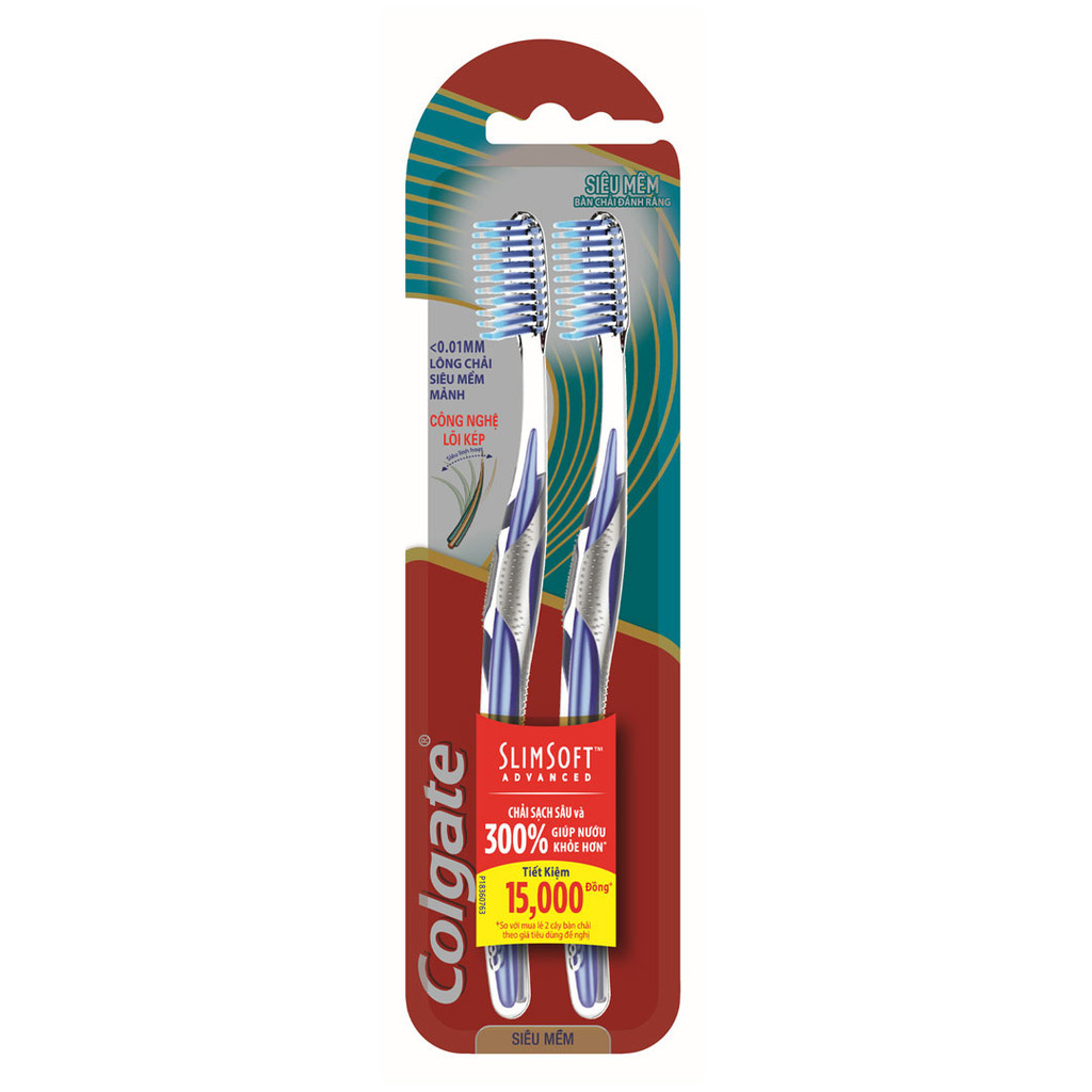 Bàn Chải Đánh Răng Colgate Mềm Mảnh Chăm Sóc Nướu SlimSoft Advanced