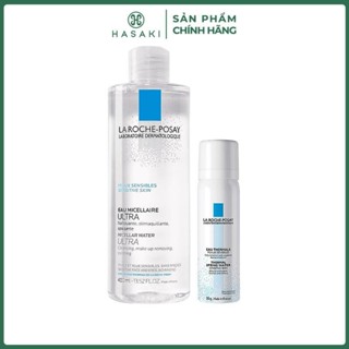 Combo La Roche-Posay Nước Tẩy Trang Cho Da Nhạy Cảm 400ml + Xịt Khoáng 50ml Hasaki Sản Phẩm Chính Hãng