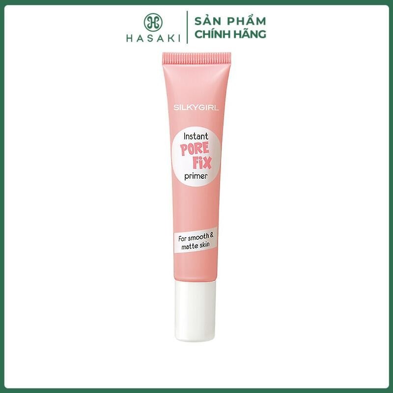 [LIVE 13.10] Kem Lót Che Lỗ Chân Lông SILKYGIRL Instant Pore Fix Primer Màu 01 Natural 15ml Hasaki Chính Hãng