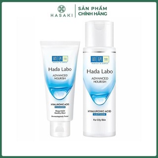  Combo Hada Labo Sữa Rửa Mặt Dưỡng Ẩm 80g + Dung Dịch Dưỡng Ẩm Dành Cho Da Dầu 170ml Hasaki Sản Phẩm Chính Hãng 