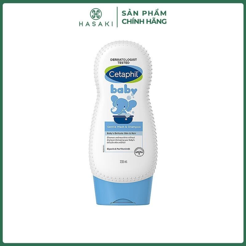 Sữa Tắm Gội Cetaphil Dịu Nhẹ Cho Bé Baby Gentle Wash & Shampoo 230ml Hasaki Sản Phẩm Chính Hãng