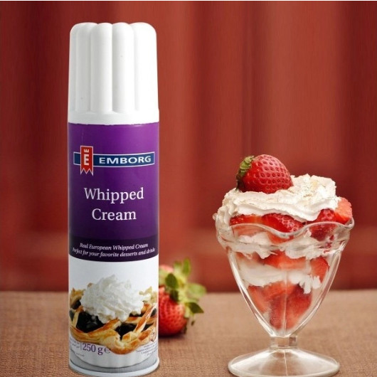 Kem xịt whipping Emborg 250ml [Chỉ ship hỏa tốc]