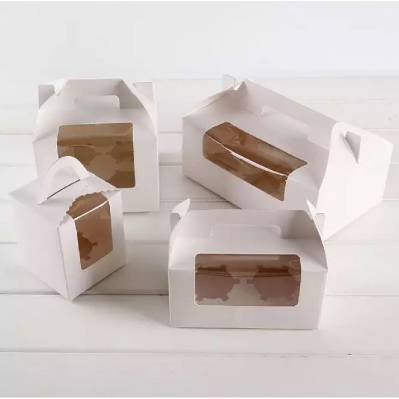 Hộp đựng cupcake có quai xách