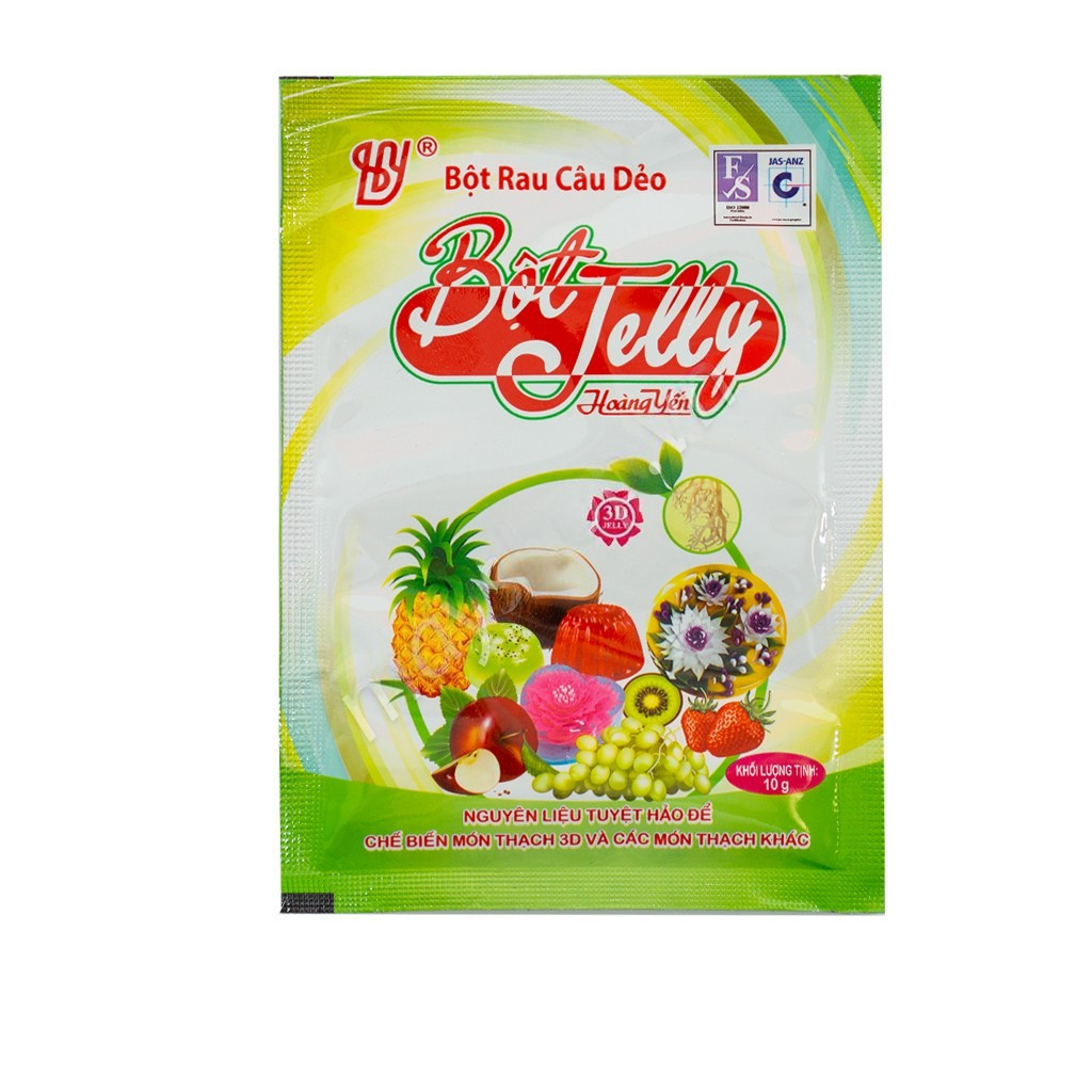 Bột thạch Jelly Hoàng Yến - Rau câu dẻo (10gr)