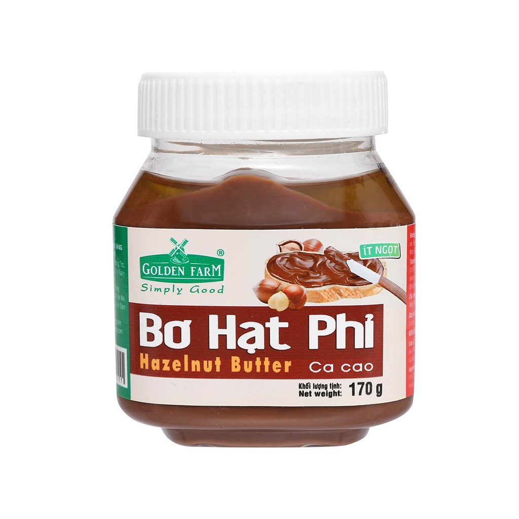 Bơ hạt Phỉ Golden Farm 170gr