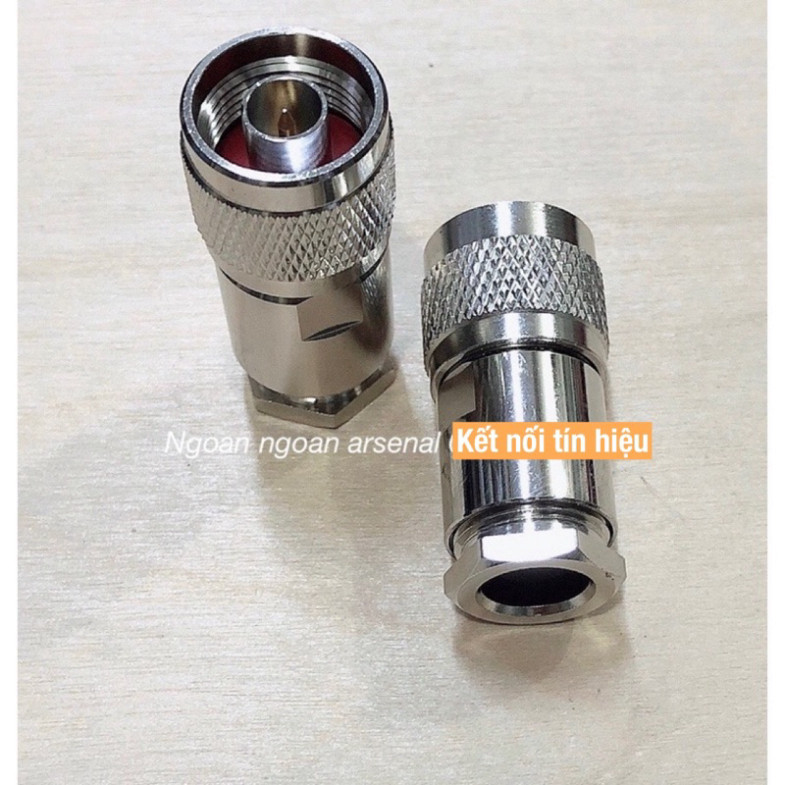 N ĐỰC CÁP RG8, RG213, LMR400. jack thẳng và cong. báo giá 1 cái