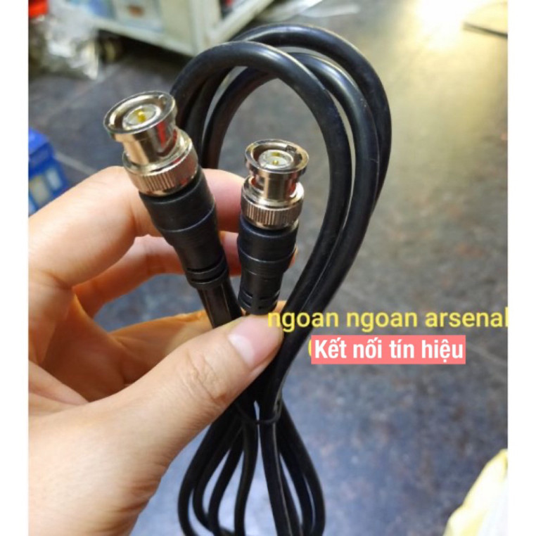 Dây tín hiệu (dây nhảy) 2 đầu BNC- dây lõi đồng, jack tiếp xúc đồng. Báo giá 1 dây
