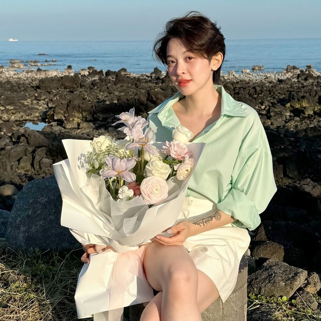 Áo sơ mi nữ pastel GILLEE sơ mi dáng oversized, sơ mi form rộng vải kate Mỹ tone màu pastel chống nhăn, thấm hút FAS293 | BigBuy360 - bigbuy360.vn