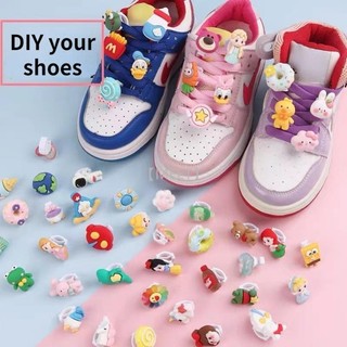Set 5 10 20 Khóa Kẹp Nhựa Cho Dây Giày Thể Thao Để DIY Gắn Charm, Sticker...