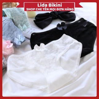  Quần Lót Nữ - Quần Lót Ren hoa cotton kháng khuẩn cạp ôm trẻ trung quyến rũ DAN STORE Mã 8031 