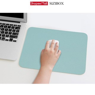 Miếng da PU dùng lót di chuột size lớn của SiZiBox khâu viền. 