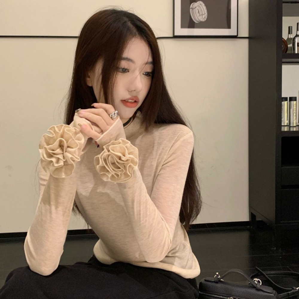 Áo Thun Zip Tay Đính Hoa Hồng,  tay dài ,Chất Liệu Co Giãn, Thoáng Mát, thấm hơi Mồi Hôi - Cemos Store | BigBuy360 - bigbuy360.vn