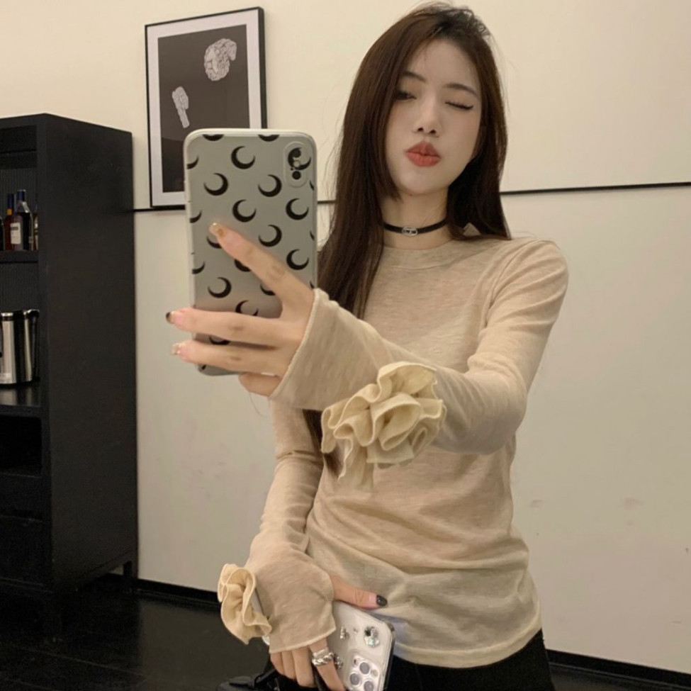 Áo Thun Zip Tay Đính Hoa Hồng,  tay dài ,Chất Liệu Co Giãn, Thoáng Mát, thấm hơi Mồi Hôi - Cemos Store | BigBuy360 - bigbuy360.vn