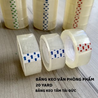 Băng keo trong nhỏ văn phòng phẩm, băng dính VPP 1F8 1 cây gồm 10 cuộn