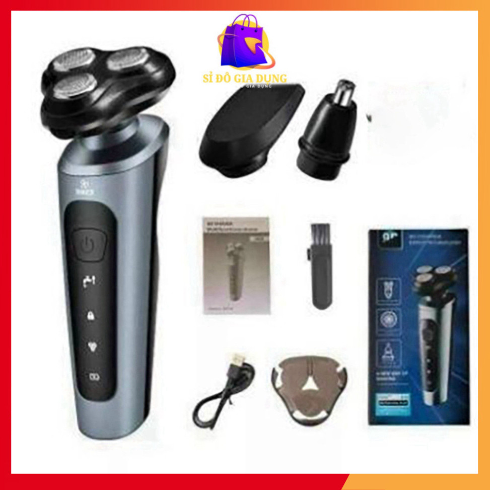 Máy cạo râu 9D SHAVER 4 in 1 cao cấp tặng kèm 6 phụ kiện tiện lợi
