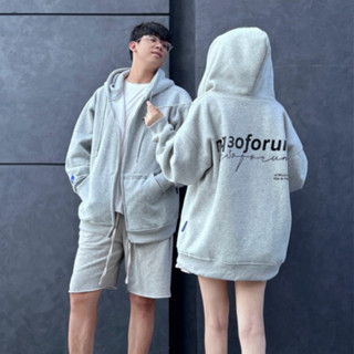 Áo Khoác Nỉ Hoodie Zip thu đông In Chữ Kí NQ30 FORUM Form Rộng Nam Nữ Unisex