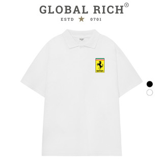 Áo Polo Global Rich Premium Tee Logo Left Ferrari Super Car