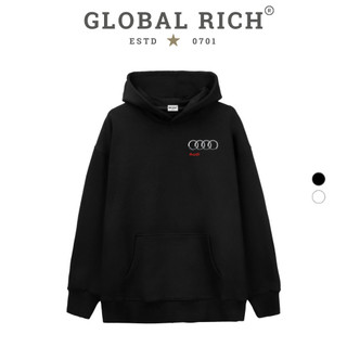 Áo Hoodie Global Rich Premium Tee Logo Left Audi Supercar New Version