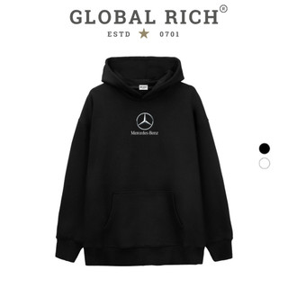 Áo Hoodie Global Rich Premium Tee Logo Mid Mercedes Benz Luxury Car