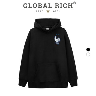 Áo Hoodie Global Rich Premium Tee Logo Left Đội Tuyển Bóng Đá Quốc Gia Pháp France Fc