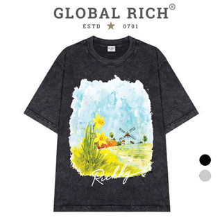 Áo Thun Wash Global Rich Premium Tee Landscape