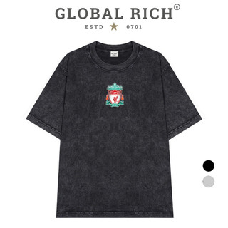 Áo Thun Wash Global Rich Premium Tee Logo Mid Đội Tuyển Liverpool Fc Premier League