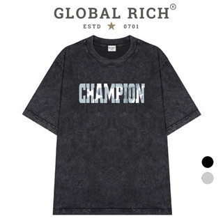 Áo Thun Wash Global Rich Premium Champion Army