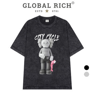 Áo Thun Wash Global Rich Premium Kaw Gone City Cycle