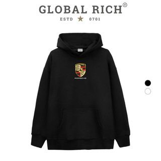 Áo Hoodie Global Rich Premium Tee Logo Mid Porsche Luxury Car
