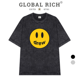 Áo Thun Wash Global Rich Premium Tee Drew Smile