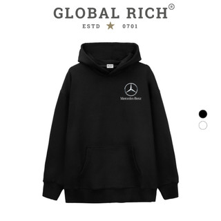 Áo Hoodie Global Rich Premium Tee Logo Left Mercedes Benz Luxury Car
