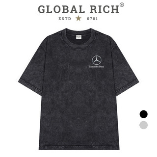 Áo Thun Wash Global Rich Premium Tee Logo Left Mercedes Benz Luxury Car