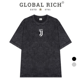 Áo Thun Wash Global Rich Premium Tee Logo Mid Đội Tuyển Juventus Fc Serie A