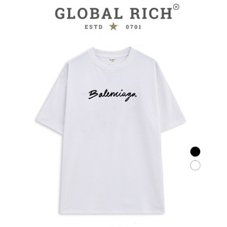 Áo Thun Global Rich Premium Balenciaga Stampa Signature