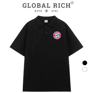 Áo Polo Global Rich Premium Tee Logo Left Đội Tuyển Fc Bayern Munich Bundesliga