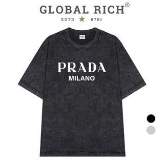 Áo Thun Wash Global Rich Premium Tee Prada Milano