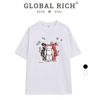 Áo Thun Global Rich Premium Kaw Hypebeast Supreme Bearbrick Money