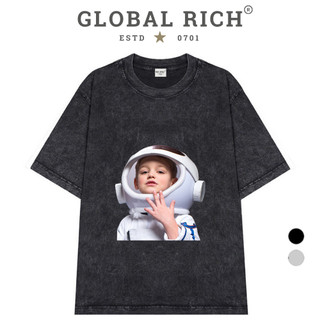 Áo Thun Wash Global Rich Premium Acmé De La Vie Adlv Baby Phi Hành Gia Astronaut