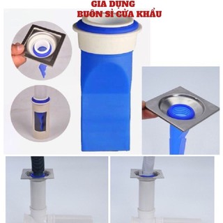 Bộ Van Ngăn Mùi Hôi Cống Kèm Nắp Nhựa 🌳PHAMNGHIEP36🌳 Phụ Kiện Phễu Cao Su Silicon Lắp Thoát Sàn Nhà Tắm Phòng Vệ Sinh