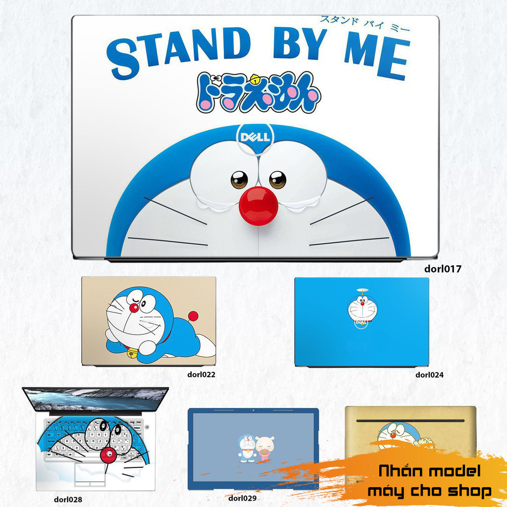 Skin dán Laptop Dell in hình Doraemon