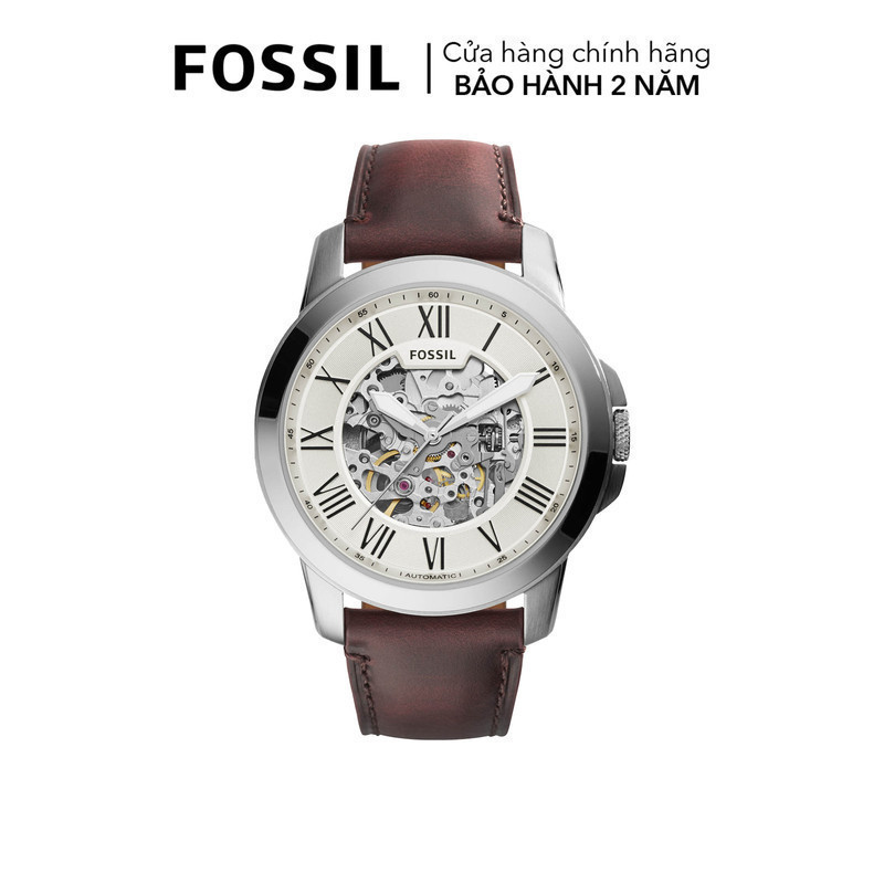  Đồng hồ cơ nam Fossil Grant Automatic dây da mặt 45 MM màu nâu ME3099 