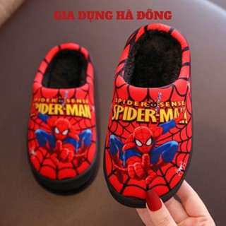 DÉP BÔNG ĐI TRONG NHÀ CHO BÉ ĐỦ MẪU, Dép Hình Siêu Nhân Spider Man GIADUNGHANOI39 DÉP SỤC LÓT LÔNG CHO BÉ HÀNG CAO CẤP