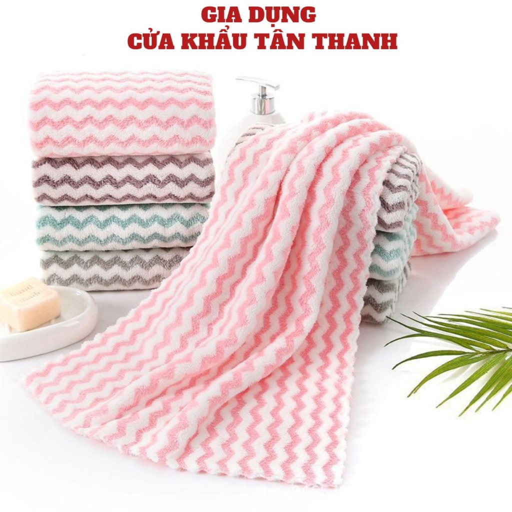 Khăn Mặt Lông Mịn Xuất Hàn 30x50cm (Nhiều Màu)