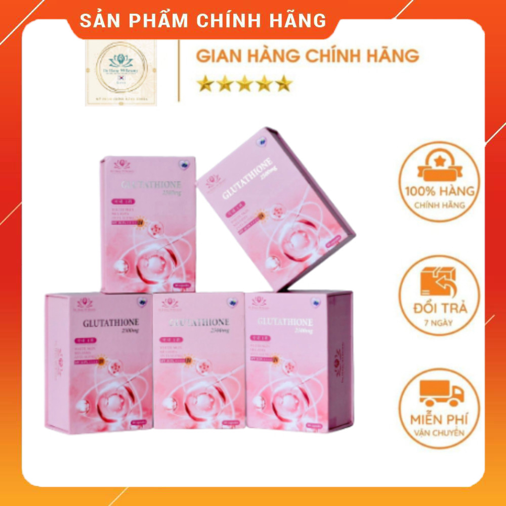 Viên Uống glutathione 2500mg Dr.Hany 99 Beauty hộp 60 viên làm trắng da, hủy nám, cân bằng nội tiết