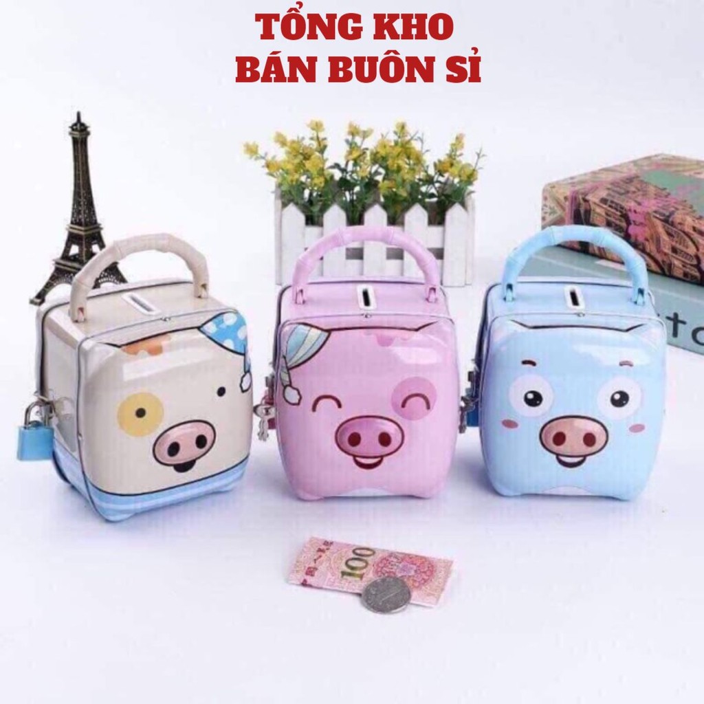 KÉT SẮT MINI HÌNH HEO CHO BÉ.