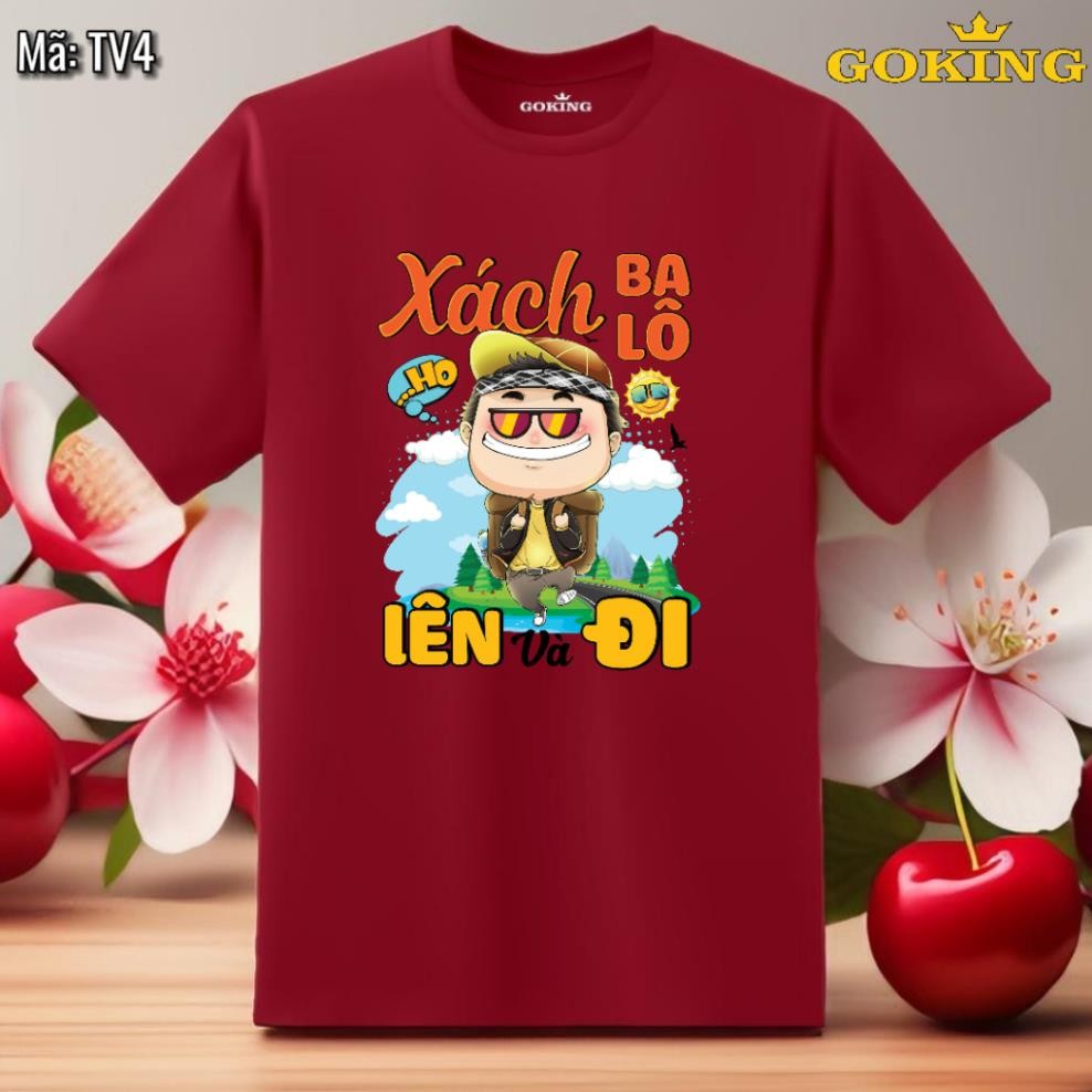 Xách ba lô lên và đi Áo thun nam nữ  Áo phông Việt Nam 🇻🇳 cặp đôi nhóm, chất cotton thoáng máT UT