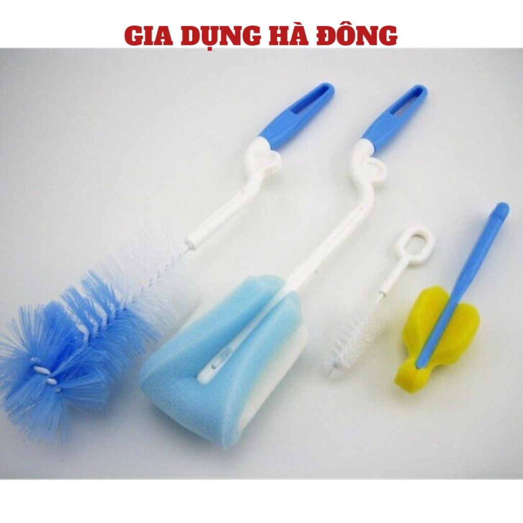 Cây Cọ Vệ Sinh Ly - Cốc Và Bình Sữa (Bộ 4 Cây Cọ Vệ Sinh Ly)
