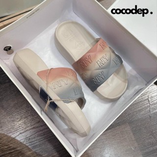 (Fulbox) Dép NY Loang Màu - Dép Bánh Mì MLB NY Chunky Đúc Nguyên Khối Bản Cao Cấp 2024